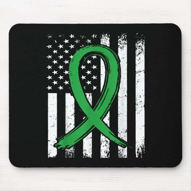 Mousepad Fita Verde Nos Sinaliza Consciência Mental (Frente)