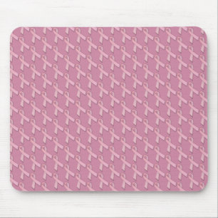 Mousepad Fitas Rosa de Consciência do Cancer da Mama