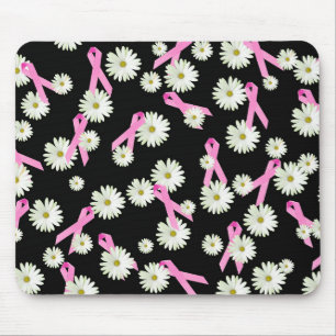 Mousepad Fitas Rosa de Consciência do Cancer da Mama