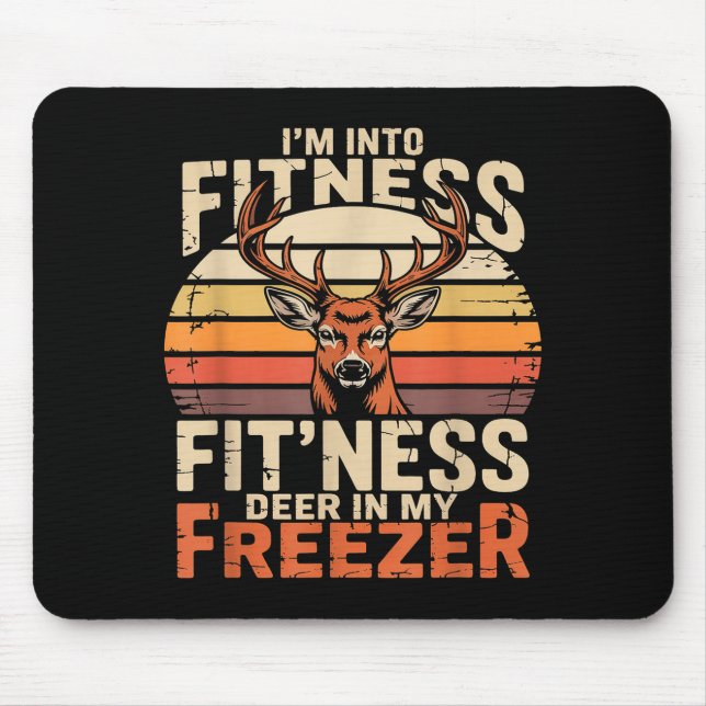 Mousepad Fitness Deer In My Zer Deer Hunting  (Frente)