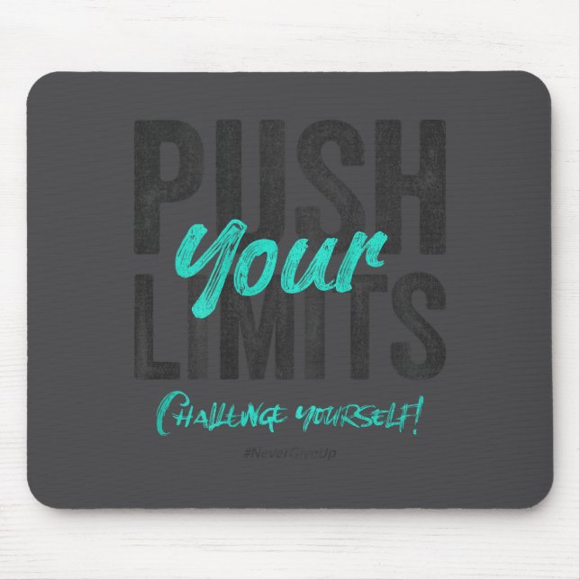 Mousepad Fitness Quote Y2k Gym Training Back Print Yoga Srt (Frente)