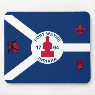 Mousepad Flag Fort Wayne, Indiana