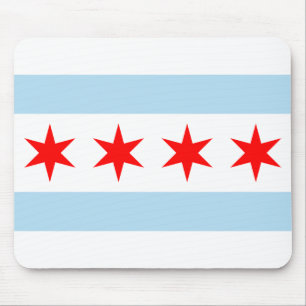 Mousepad Flag of Chicago, Illinois
