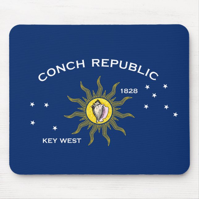 Mousepad Flag of the Conch Republic, Flag of Key West (Frente)