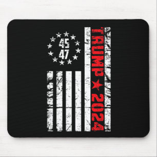Mousepad Flag Trump 2024 - 45 47 Trump Betsy Ross Flag