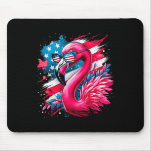 Mousepad Flamingo 4 De Julho Bandeira Americana Mulheres Pa
