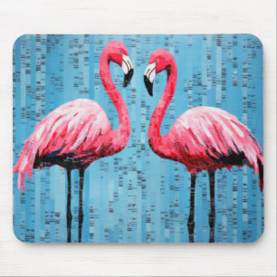 Mousepad Flamingo Animal Bird Art Decaint