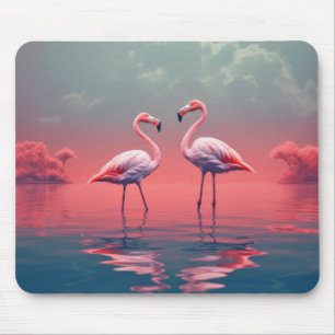 Mousepad Flamingo Animal Bird Wilderness Colorida