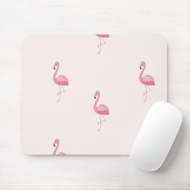 Mousepad Flamingo cor-de-rosa (Com mouse)