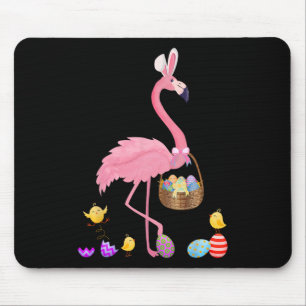 Mousepad Flamingo de Páscoa bonito com Páscoa de Páscoa