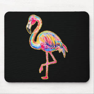 Mousepad Flamingo de Verão Tropical Havaí Praia Férias de V