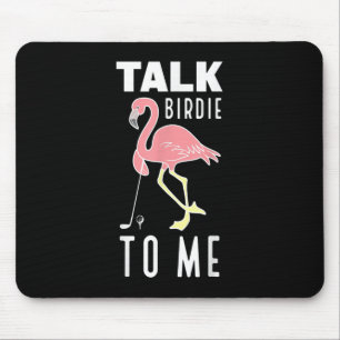 Mousepad Flamingo Jogando Golf Fala Birdie Comigo Golfing F