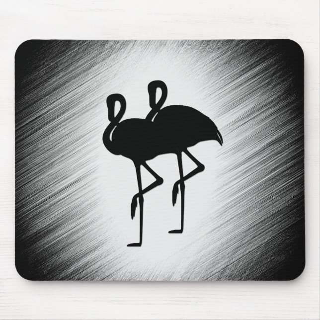 Mousepad Flamingo Negro e Branco (Frente)