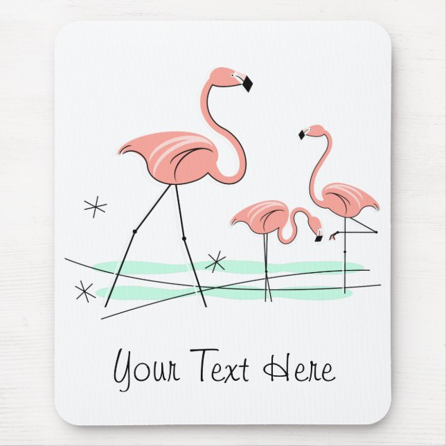 Mousepad Flamingo Ocean Trio 2 "Text" (Frente)