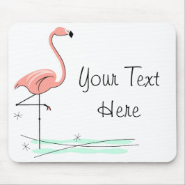 Mousepad Flamingo Ocean "Your Text Pousepad"