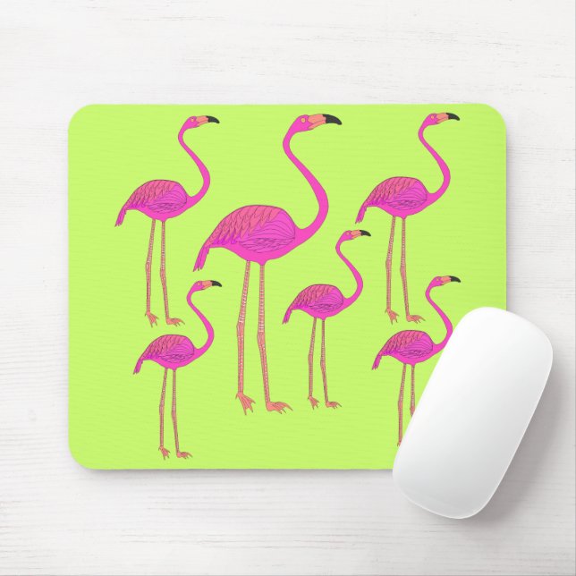Mousepad Flamingo Rosa (Com mouse)
