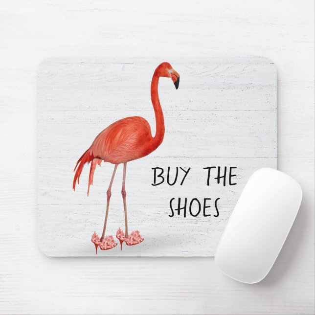 Mousepad Flamingo Rosa Em Altos Saltos (Com mouse)