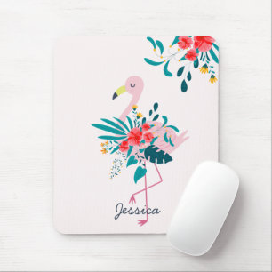 Mousepad Flamingo Tropical Bastante Personalizado