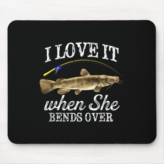 Mousepad Flathead Engraçado Peixe-Água fresca Pesca Aranha (Frente)