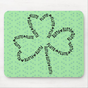 Mousepad Flaute Text Shamrock