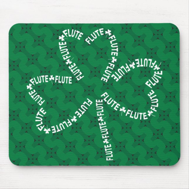 Mousepad Flaute Text Shamrock (Frente)