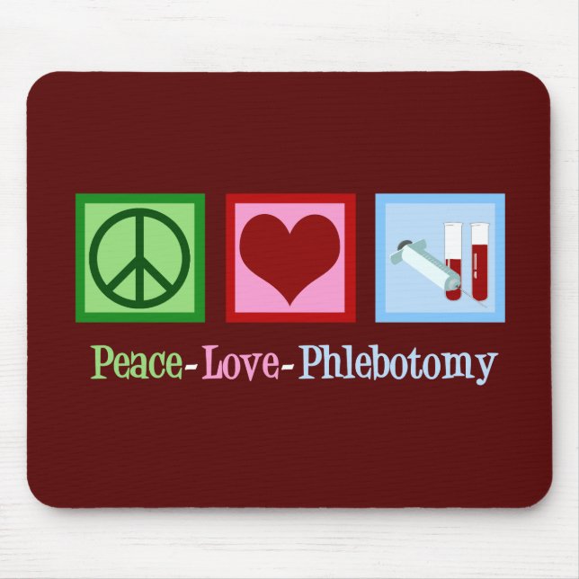 Mousepad Flebotomia do amor da paz (Frente)