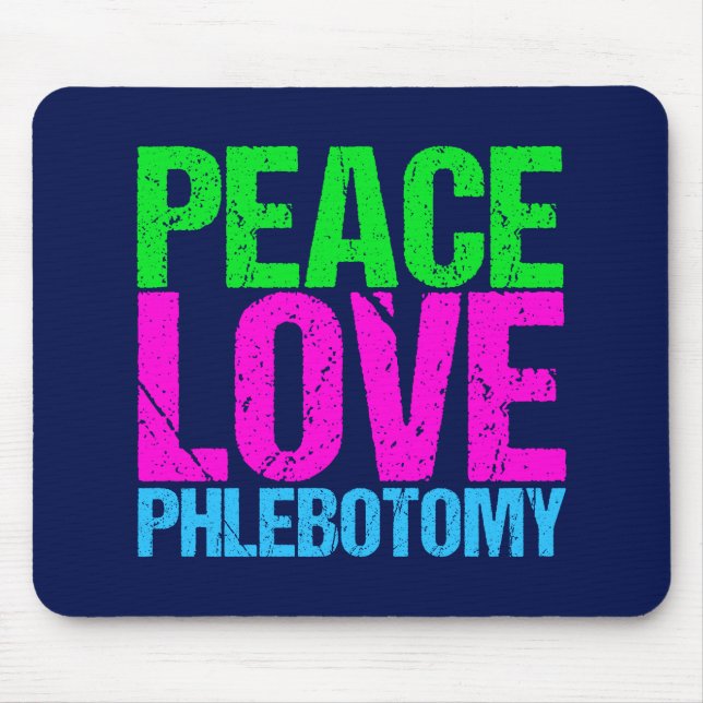 Mousepad Flebotomia do amor da paz (Frente)