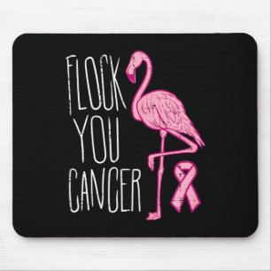 Mousepad Flock You Break Cancer Flamingo Pink Ribbon Aware