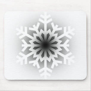 Mousepad Floco de neve branco reluzente