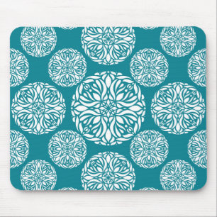 Mousepad Floco de neve floral do inverno