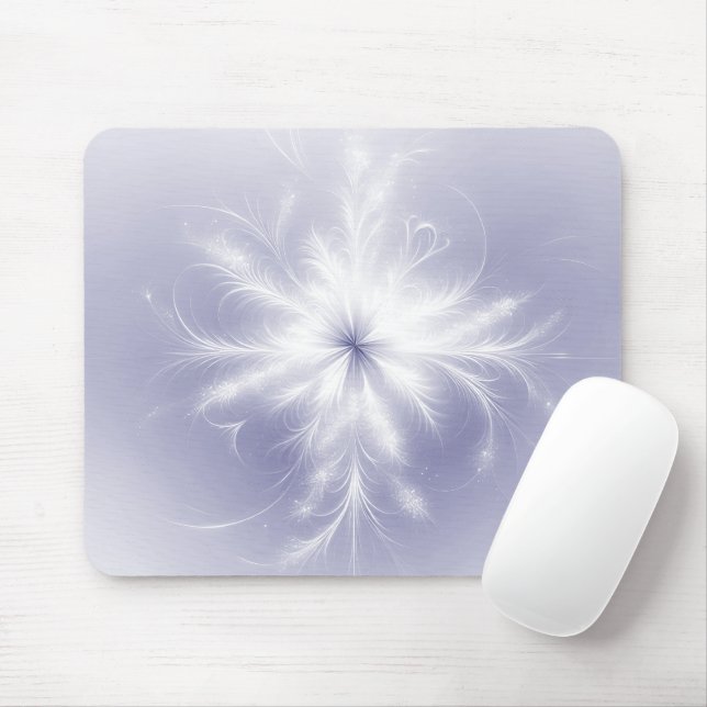 Mousepad Floco de Neve Fractal do rico (Com mouse)