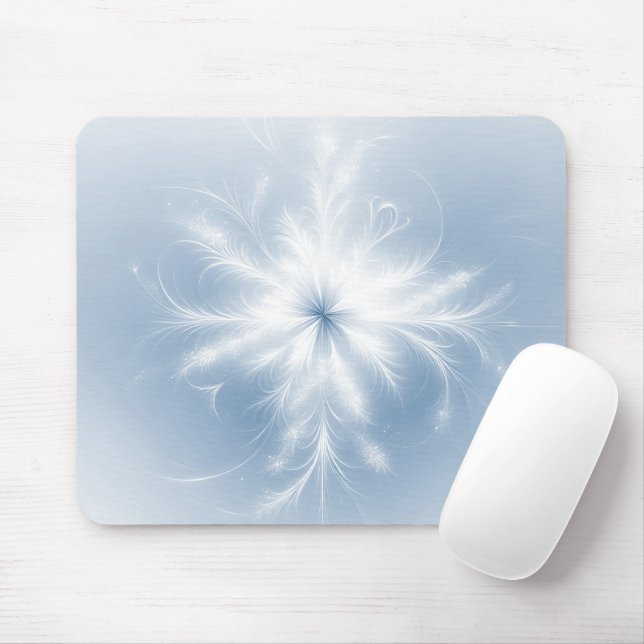 Mousepad Floco de Neve Fractal do rico (Com mouse)
