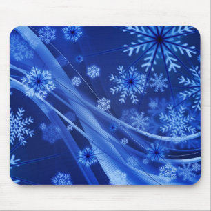 Mousepad Flocos de neve azuis