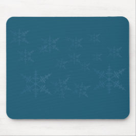 Mousepad Flocos de neve azuis-escuros