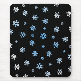 Mousepad Flocos de neve (Azul e Branco)