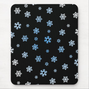 Mousepad Flocos de neve (Azul e Branco)