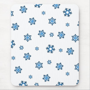 Mousepad Flocos de neve (Azul e Preto)