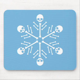 Mousepad Flocos de neve do crânio