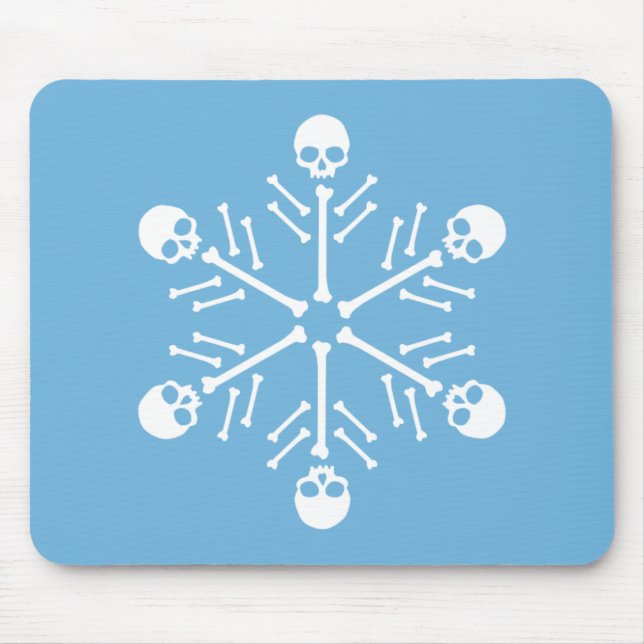 Mousepad Flocos de neve do crânio (Frente)