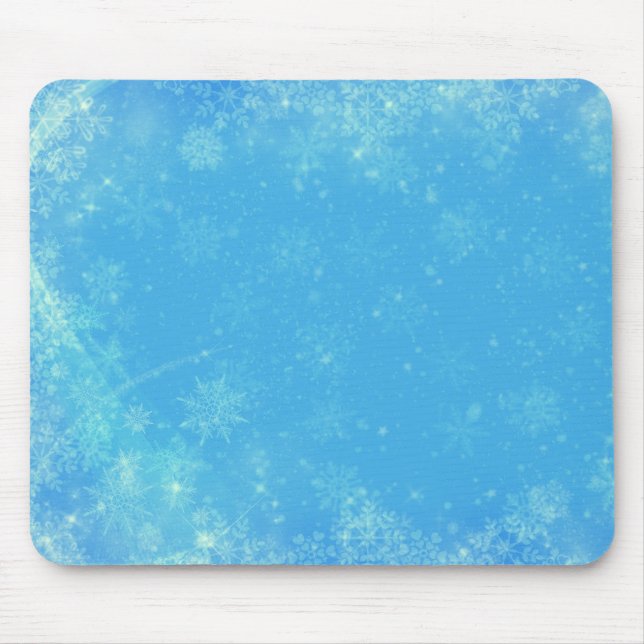 Mousepad Flocos de neve e céu azul (Frente)