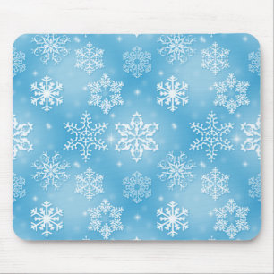 Mousepad Flocos De Neve Em Aqua