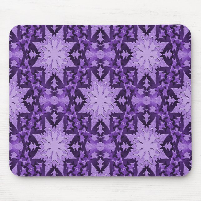 Mousepad Flocos de neve Lavandas deliciosos... (Frente)