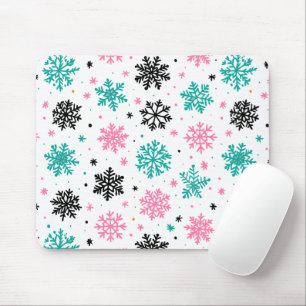 Mousepad Flocos de neve retrô