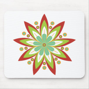 Mousepad Flor aguçado da estrela nove