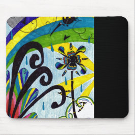 Mousepad flor arco-íris