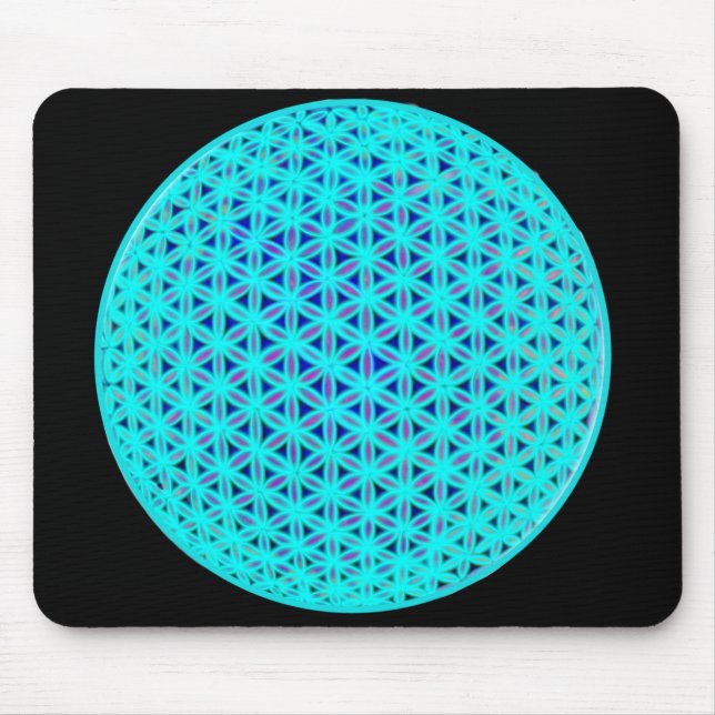 Mousepad Flor azul-de-chalé elegante (Frente)