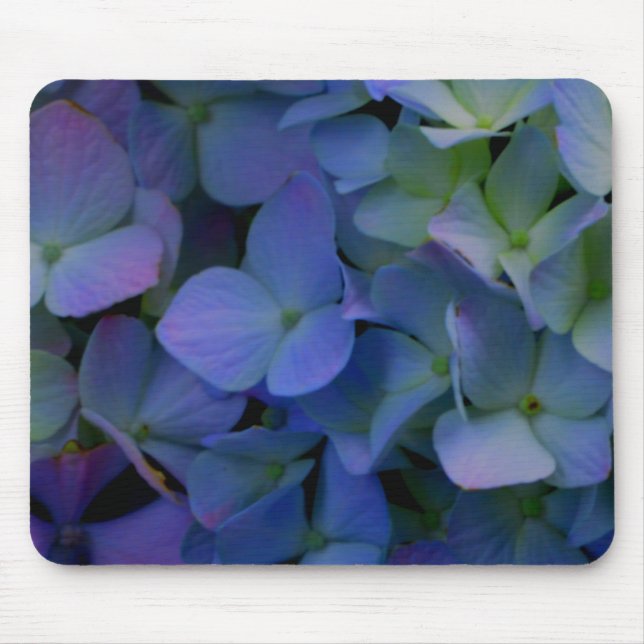 Mousepad Flor azul-violeta azul-hidrangeas-violeta floral (Frente)