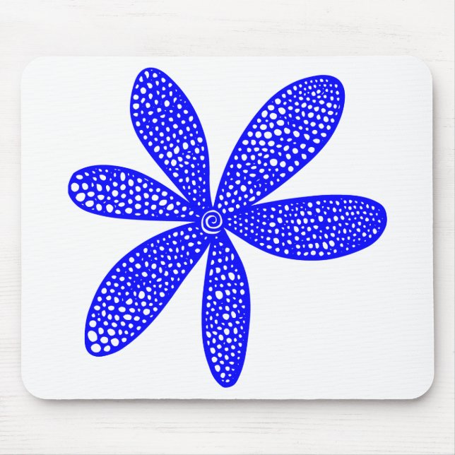 Mousepad Flor bonito - Azul (Frente)