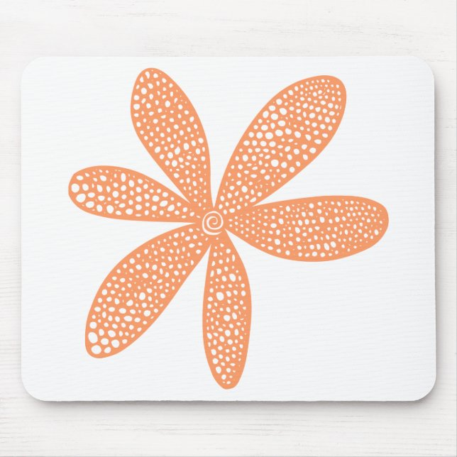 Mousepad Flor bonito - Pêssego (Frente)