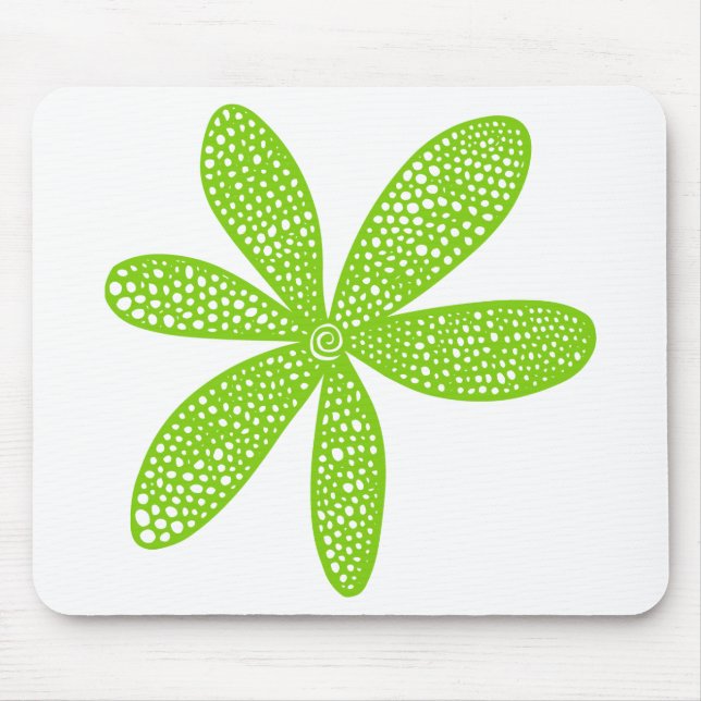 Mousepad Flor bonito - Verde marciano (Frente)